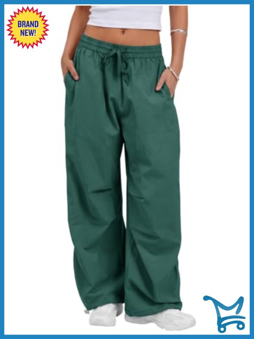 Wide Leg Barrel Pants Baggy Hiking Track Pants Loose Fit